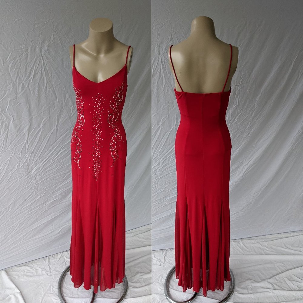 Yves Form Fitting Sequined Dress
